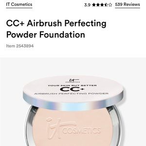 it cosmetics airbrush perfecting powder CC in fair